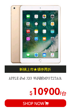 APPLE iPad 32G WiFi版MPGT2TA/A