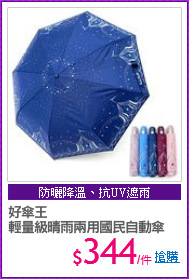 好傘王
輕量級晴雨兩用國民自動傘