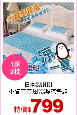 日本SANKI<br>
小資普普風冷凝涼墊組