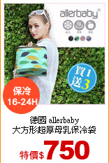 德國 allerbaby<br>
大方形超厚母乳保冷袋