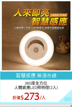 360度全方位
人體感應LED照明燈(2入)