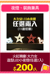 火紅韓劇 大力女
造型LED小夜燈(任選2入)
