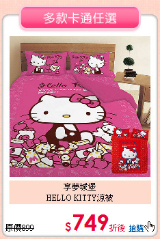 享夢城堡<BR>
HELLO KITTY涼被