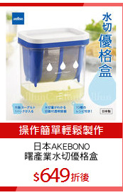日本AKEBONO
曙產業水切優格盒