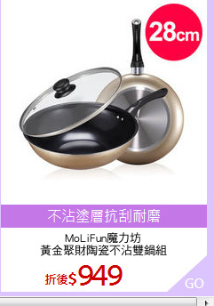 MoLiFun魔力坊
黃金聚財陶瓷不沾雙鍋組