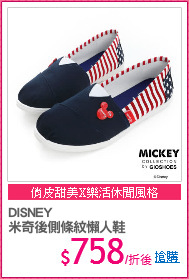 DISNEY
米奇後側條紋懶人鞋