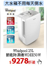 Whirlpool 25L<br>
節能除濕機WDEE50W