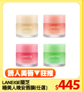 LANEIGE蘭芝 
睡美人晚安唇膜(任選)