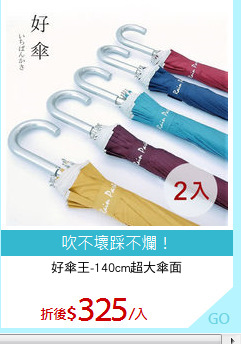 好傘王-140cm超大傘面

無敵傘3.0(2入)