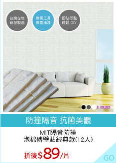 MIT隔音防撞
泡棉磚壁貼經典款(12入)