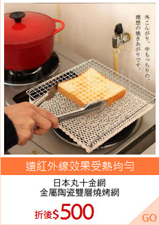 日本丸十金網
金屬陶瓷雙層燒烤網