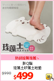 胖Q貓<br>
珪藻土矽藻土地墊