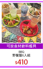 BBQ
野餐盤6入組