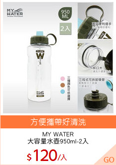 MY WATER
大容量水壺950ml-2入