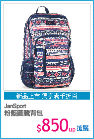 JanSport
粉藍圖騰背包
