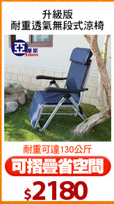 升級版
耐重透氣無段式涼椅