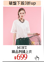 MON'S<br>
精品刺繡上衣