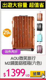 AOU微笑旅行
M2鏡面鋁框箱(六色)
