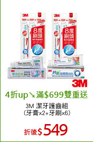 3M 潔牙護齒組
(牙膏x2+牙刷x6)