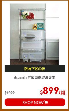 dayneeds 五層電鍍波浪層架