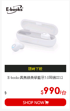 E-books 真無線美學藍牙5.0耳機SS12