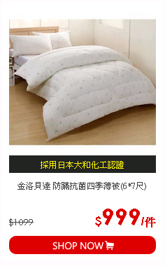 金洛貝達 防蹣抗菌四季薄被(6*7尺)