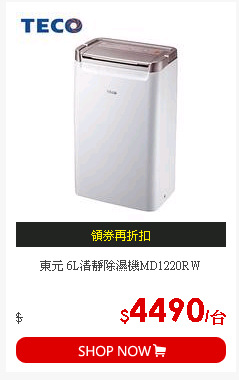 東元 6L清靜除濕機MD1220RW