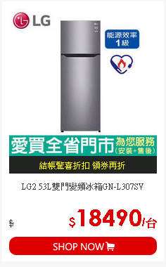 LG2 53L雙門變頻冰箱GN-L307SV
