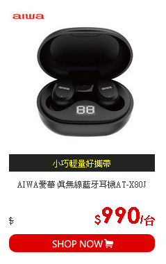 AIWA愛華 真無線藍牙耳機AT-X80J