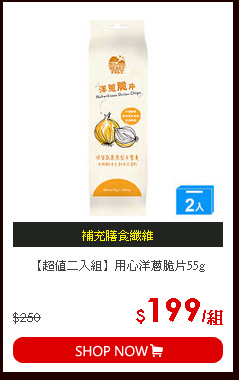 【超值二入組】用心洋蔥脆片55g