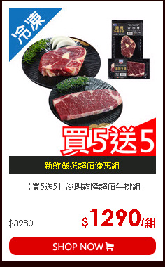 【買5送5】沙朗霜降超值牛排組