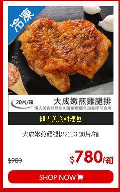 大成嫩煎雞腿排210G 20片/箱