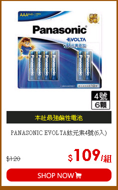 PANASONIC EVOLTA鈦元素4號(6入)