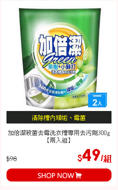 加倍潔殺菌去霉洗衣槽專用去污劑300g【兩入組】