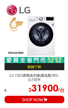 LG 15KG滾筒洗衣機(蒸洗脫)WD-S15TBW