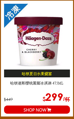 哈根達斯櫻桃黑莓冰淇淋 473ML