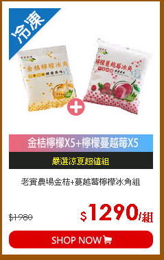 老實農場金桔+蔓越莓檸檬冰角組