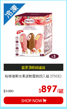 哈根達斯水果派對雪糕四入組 275GX3