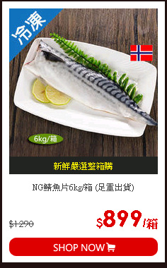 NG鯖魚片6kg/箱 (足重出貨)