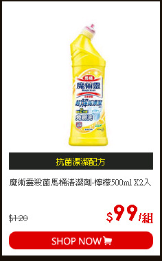 魔術靈殺菌馬桶清潔劑-檸檬500ml X2入