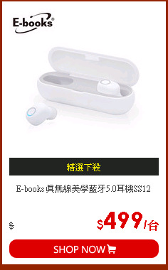 E-books 真無線美學藍牙5.0耳機SS12