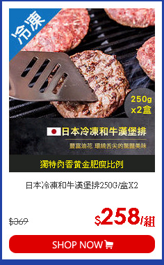 日本冷凍和牛漢堡排250G/盒X2