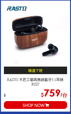 RASTO 木匠工藝真無線藍牙5.1耳機RS27