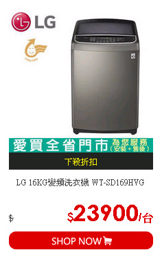 LG 16KG變頻洗衣機 WT-SD169HVG