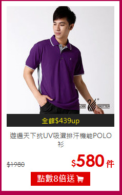 遊遍天下
抗UV吸濕排汗機能POLO衫